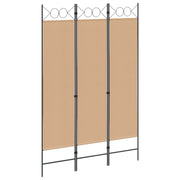 Kamerscherm 3 panelen beige 120x180 cm