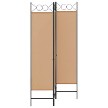 3-Panel Room Divider Beige 120 x 180 cm Stof