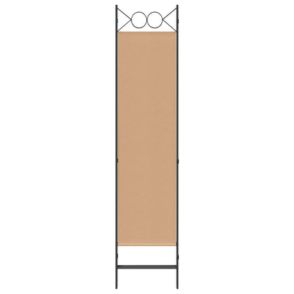 3-Panel Room Divider Beige 120 x 180 cm Stof