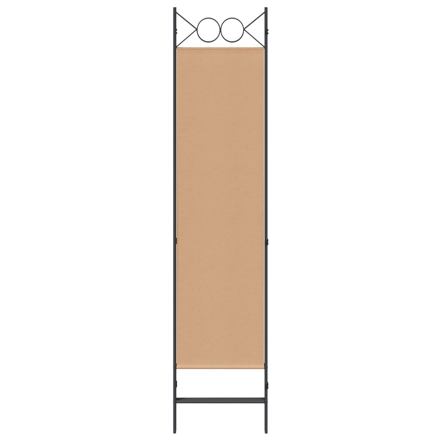 3-Panel Room Divider Beige 120 x 180 cm Stof