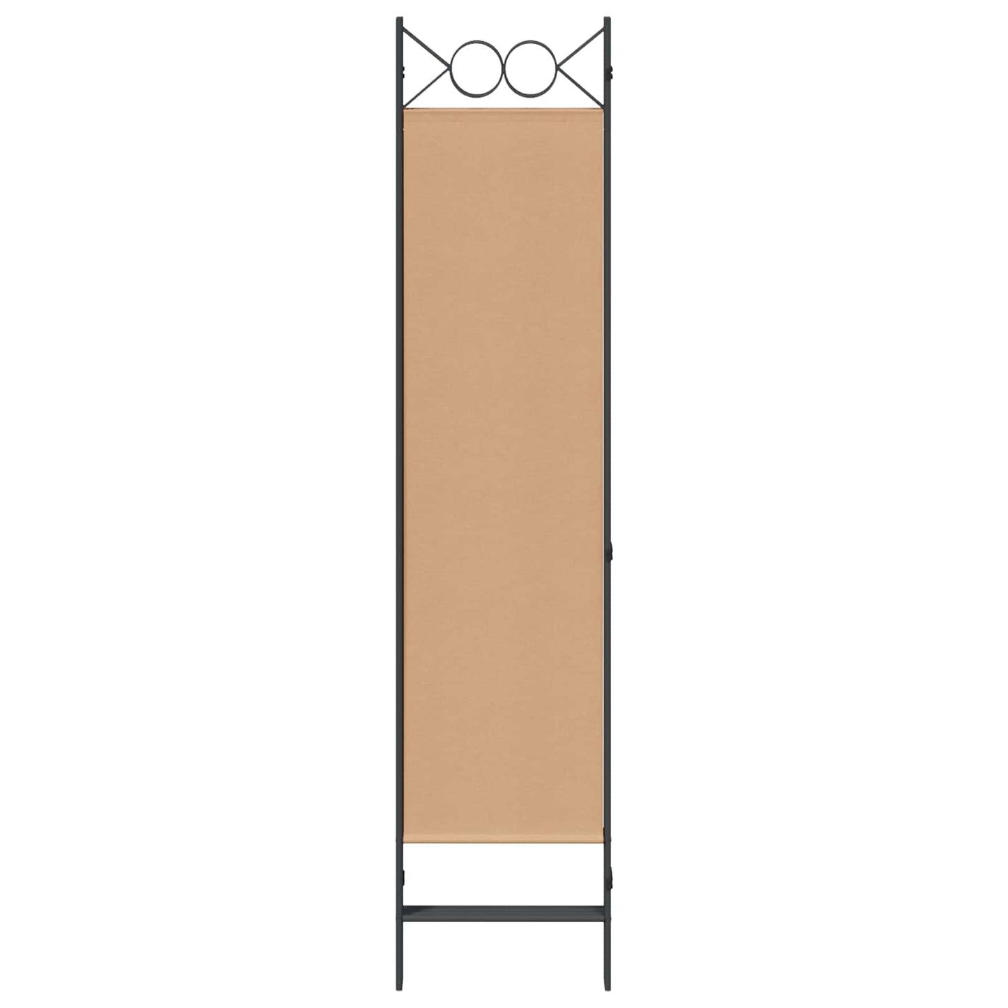 4-panelen roomdivider Beige 160 x 180 cm Stof