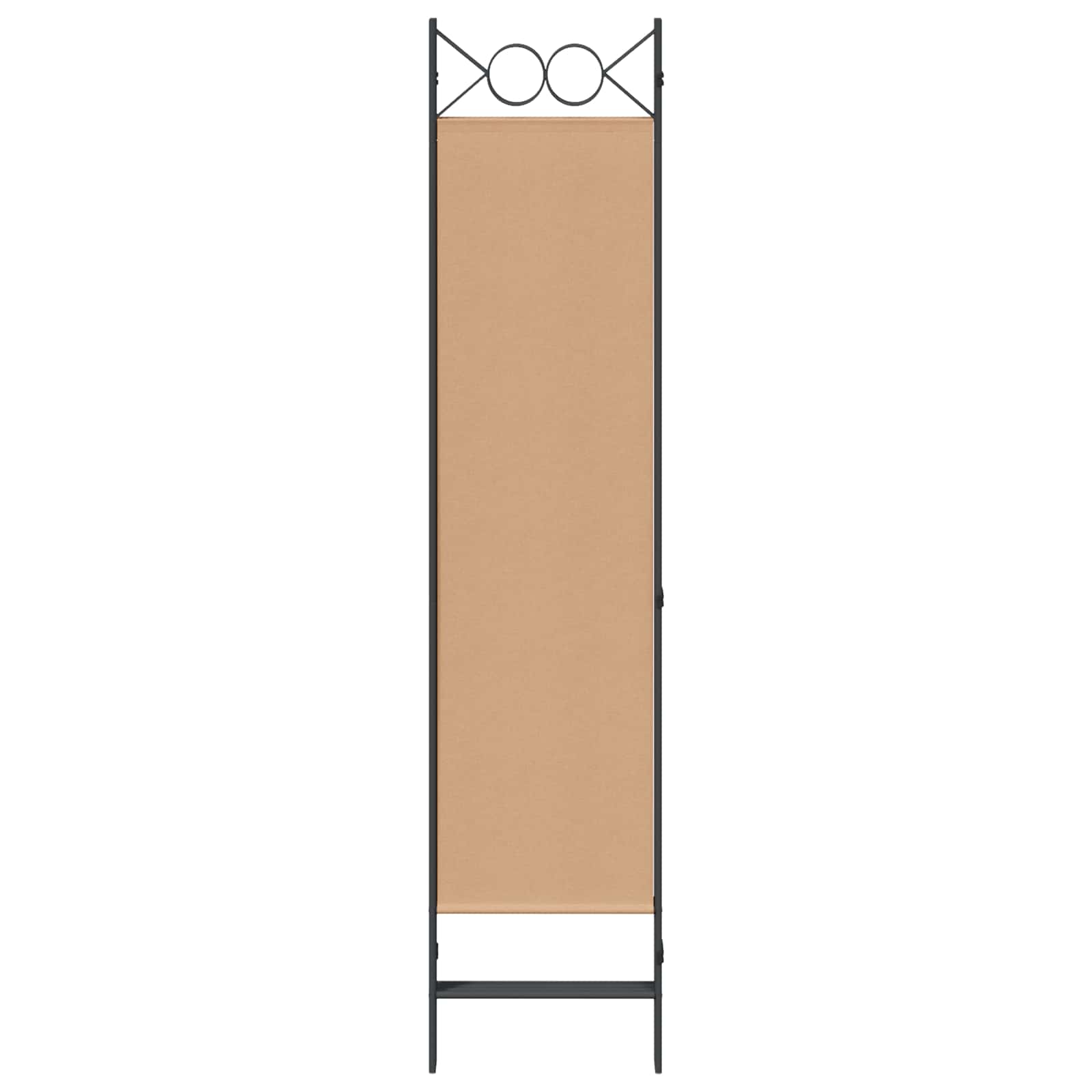 4-panelen roomdivider Beige 160 x 180 cm Stof