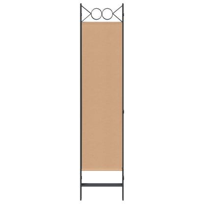 4-panelen roomdivider Beige 160 x 180 cm Stof