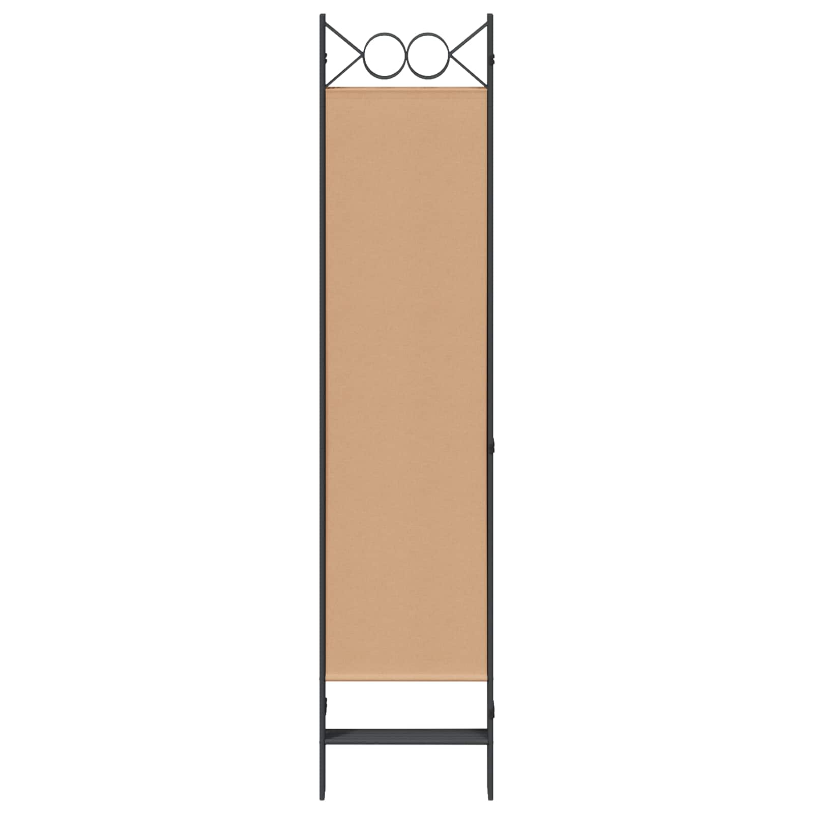 5-Panel Room Divider Beige 200 x 180 cm Stof
