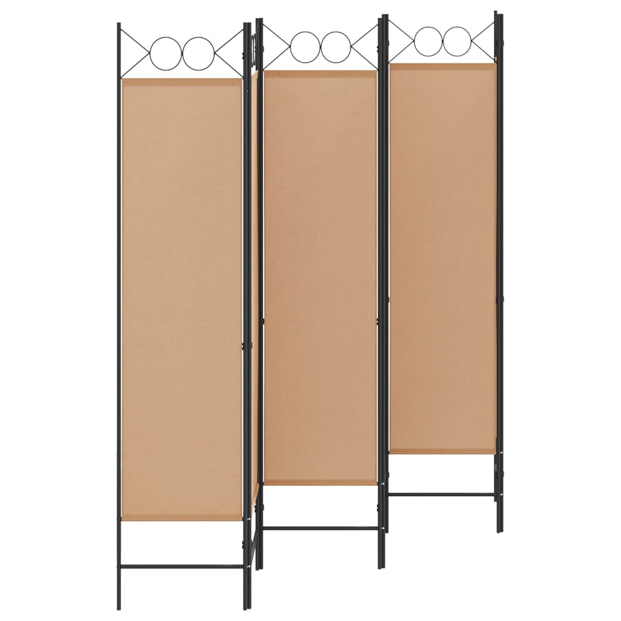 6-Panelen Kamerscherm Beige 240 x 180 cm Stof