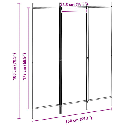 Kamerverdeler Beige 150 x 180 cm Stof