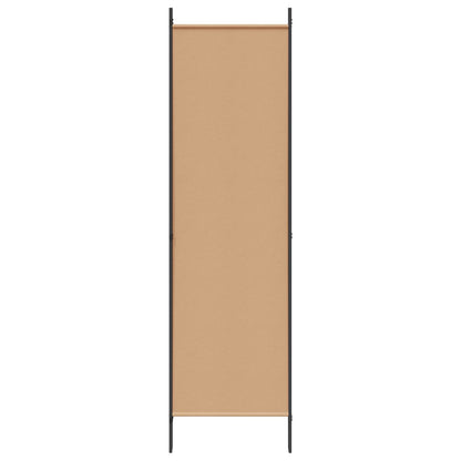 4-panelen roomdivider Beige 200 x 180 cm Stof