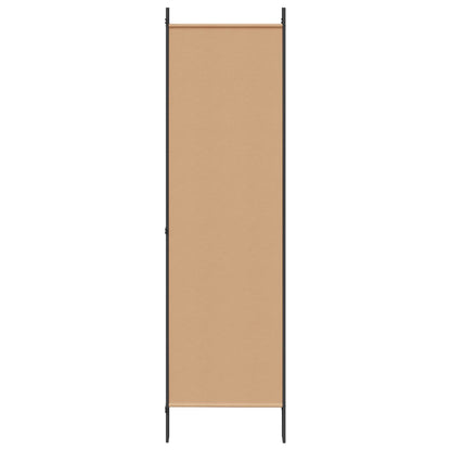 5-Panel Room Divider Beige 250 x 180 cm Stof