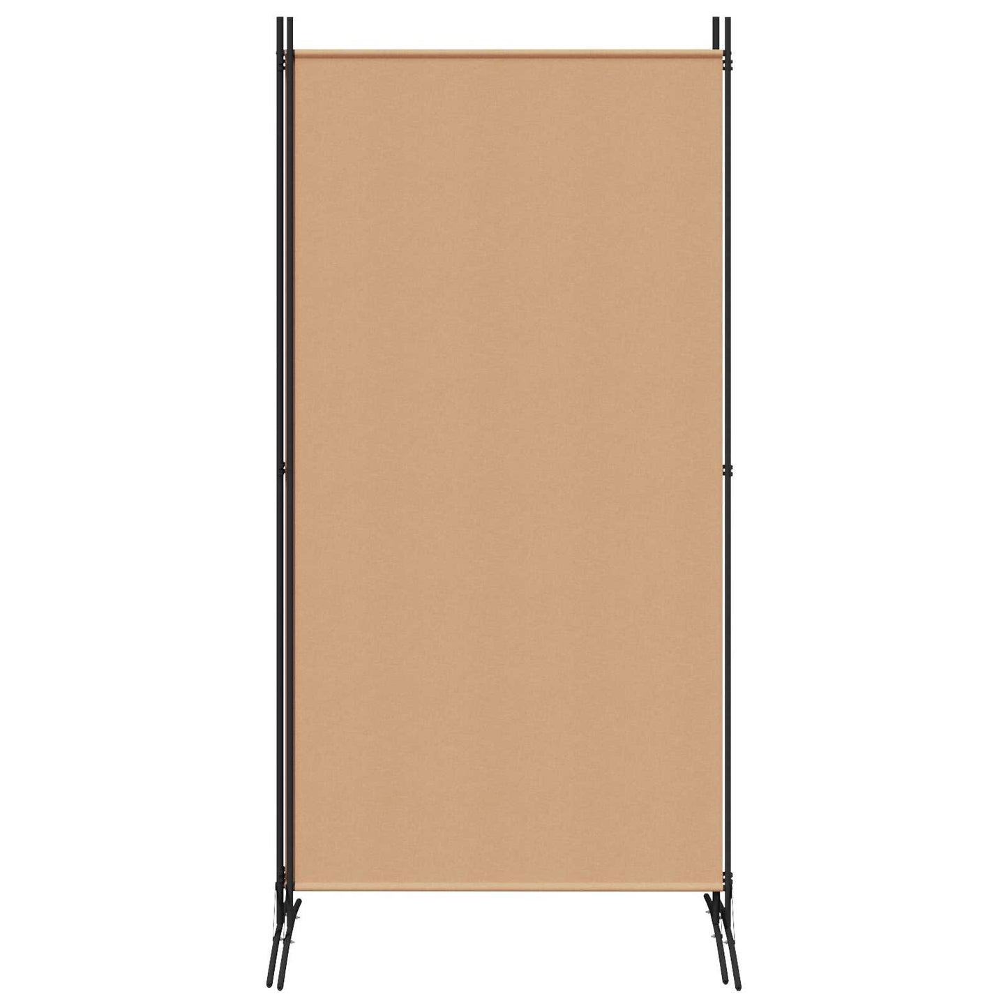 3-Panel Room Divider Beige 260 x 180 cm Stof