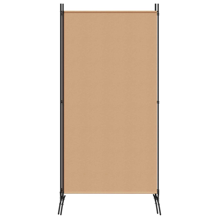 3-Panel Room Divider Beige 260 x 180 cm Stof