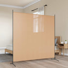 Kamerscherm beige 175x180 cm stof