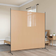 Kamerscherm beige 175x180 cm stof