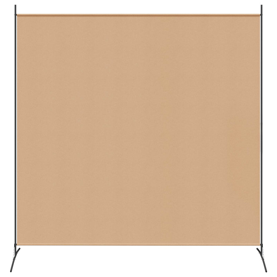 Enkele Paneel Kamerverdeler Beige 175 x 180 cm Stof