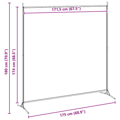 Enkele Paneel Kamerverdeler Beige 175 x 180 cm Stof