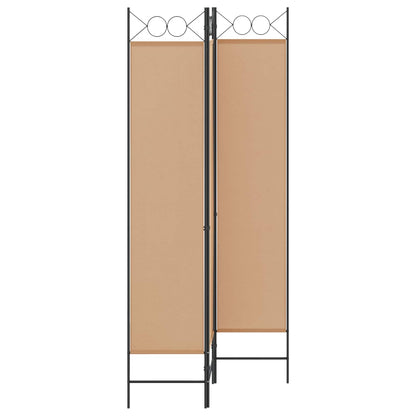 3-Panel Room Divider Beige 120 x 200 cm Stof