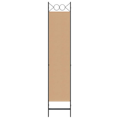 3-Panel Room Divider Beige 120 x 200 cm Stof