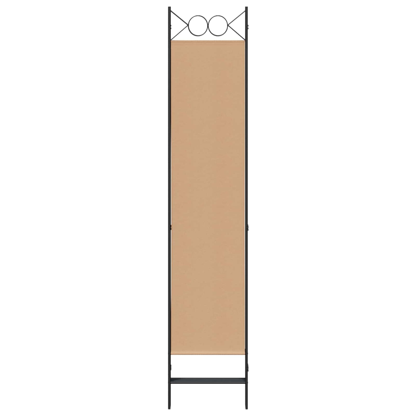 4-panelen roomdivider Beige 160 x 200 cm Stof