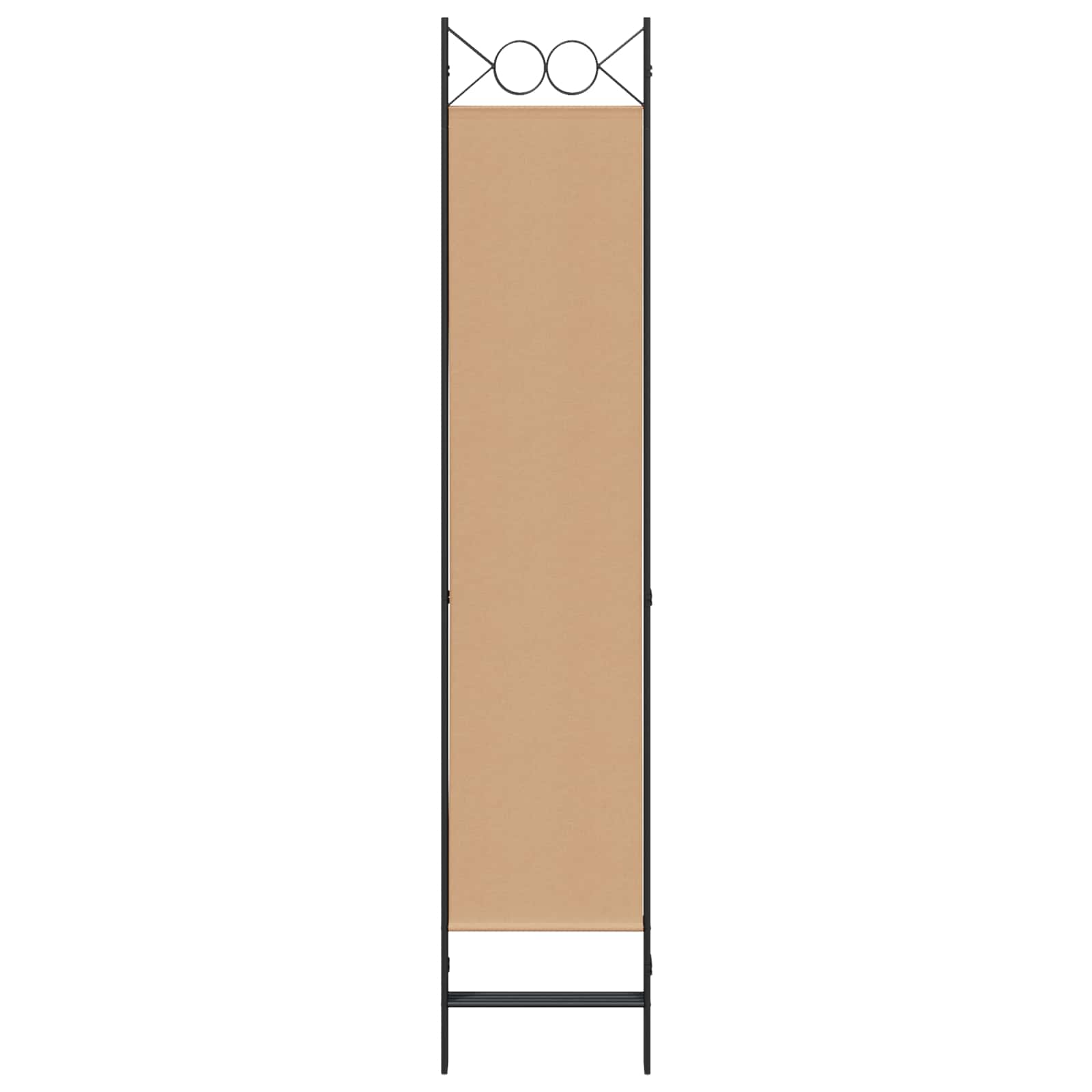 4-panelen roomdivider Beige 160 x 200 cm Stof