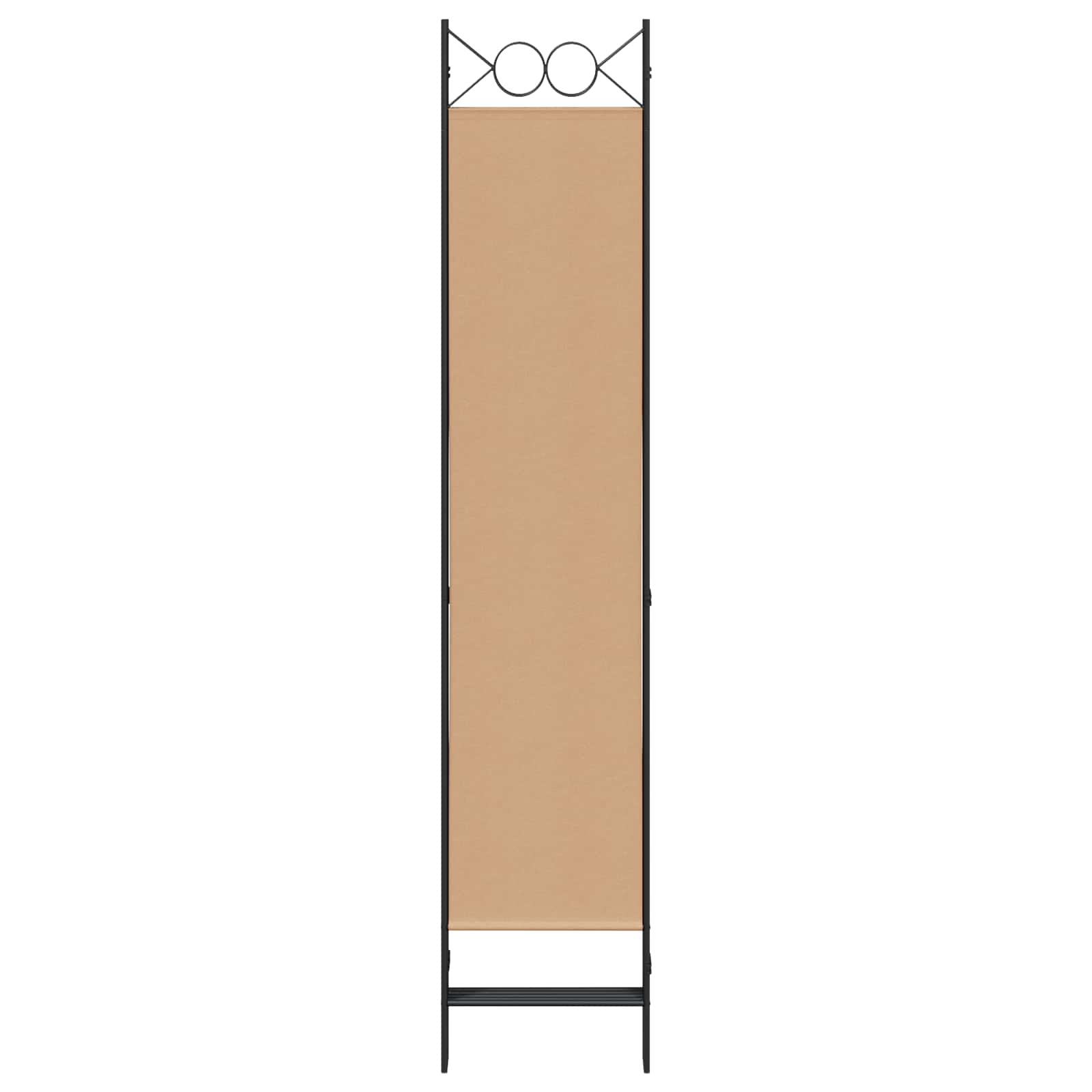 5-Panel Room Divider Beige 200 x 200 cm Stof