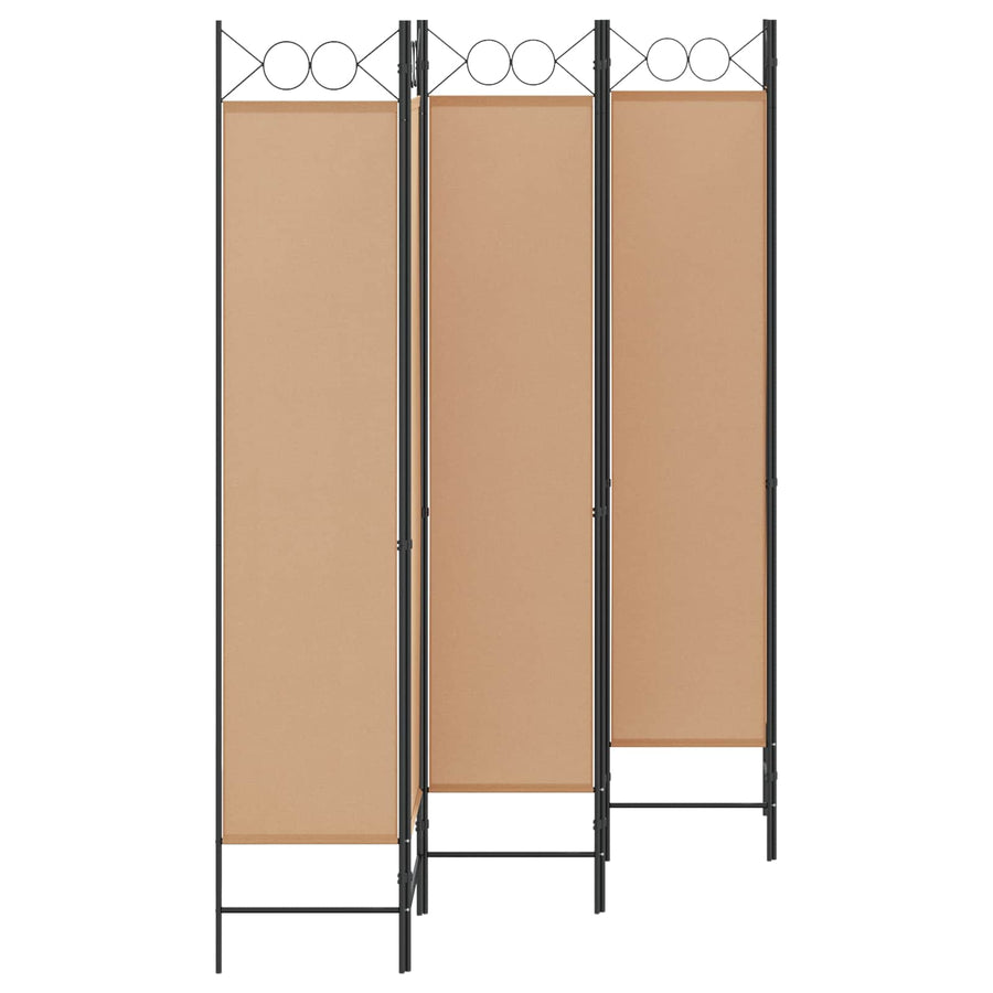6-Panelen Kamerscherm Beige 240 x 200 cm Stof
