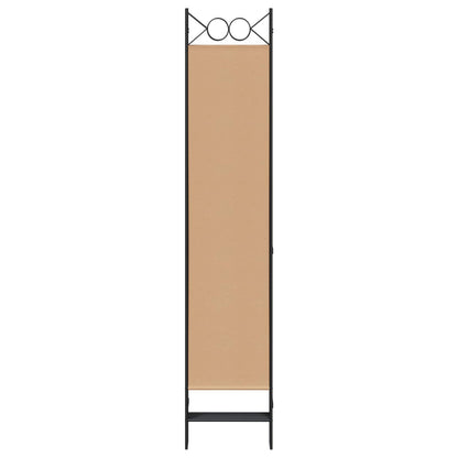 6-Panelen Kamerscherm Beige 240 x 200 cm Stof
