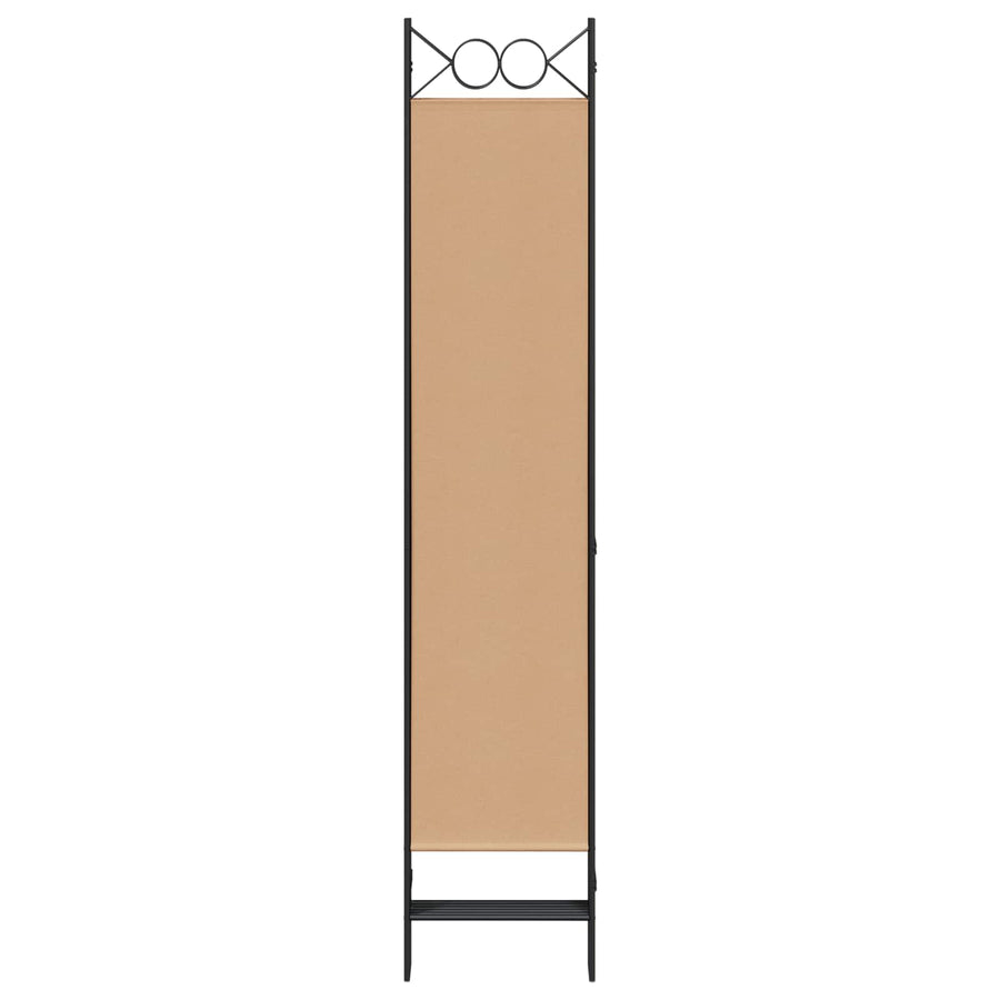 6-Panelen Kamerscherm Beige 240 x 200 cm Stof