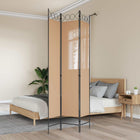 Kamerscherm 120x220 cm stof beige