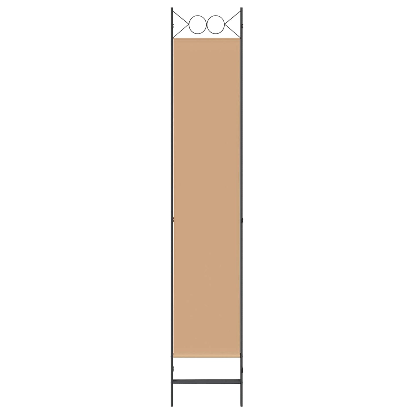 3-Panel Room Divider Beige 120 x 220 cm Stof