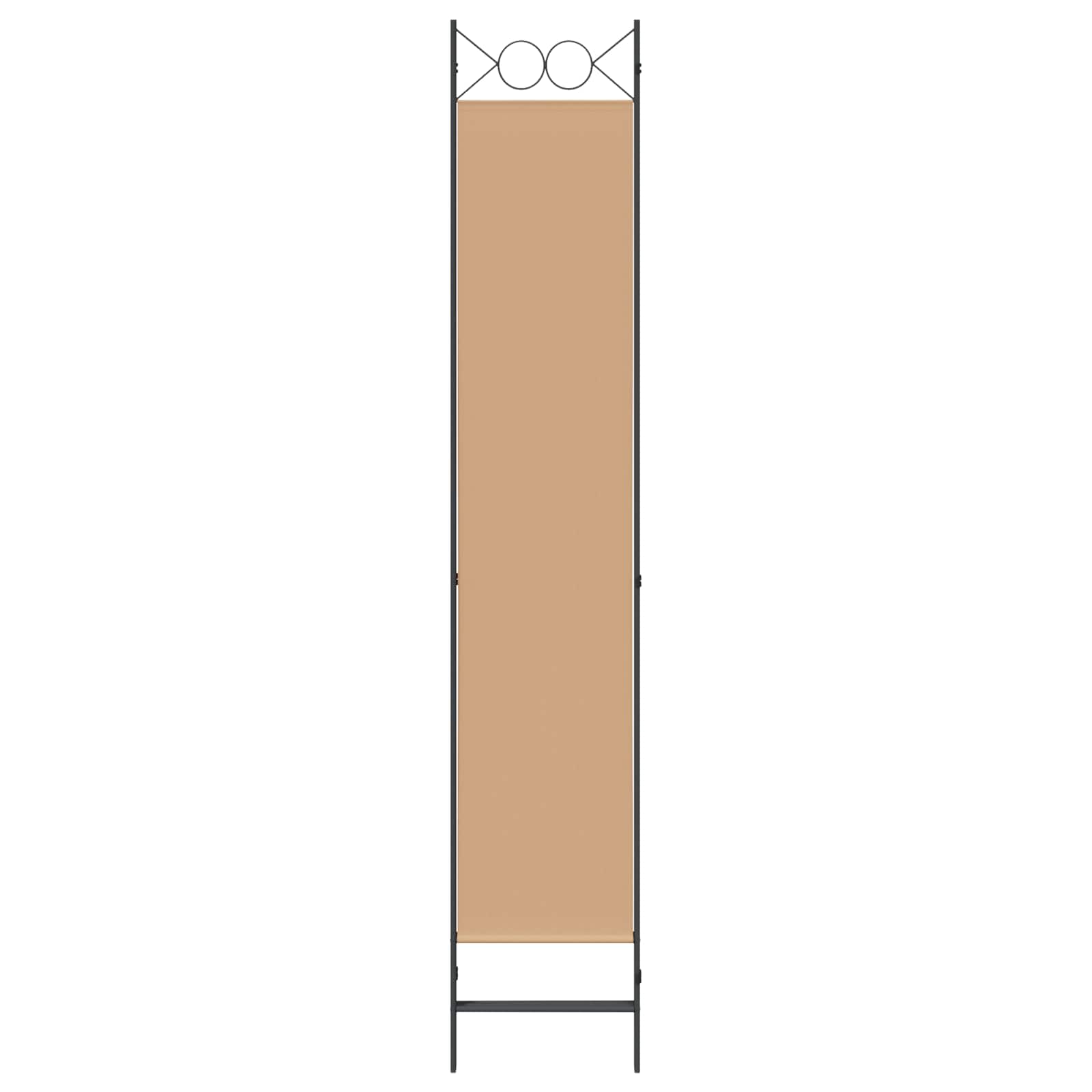3-Panel Room Divider Beige 120 x 220 cm Stof