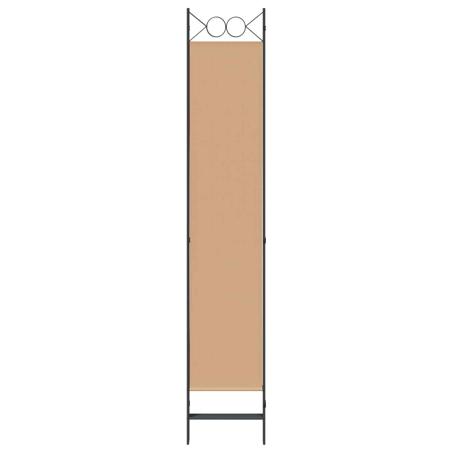 4-panelen roomdivider Beige 160 x 220 cm Stof