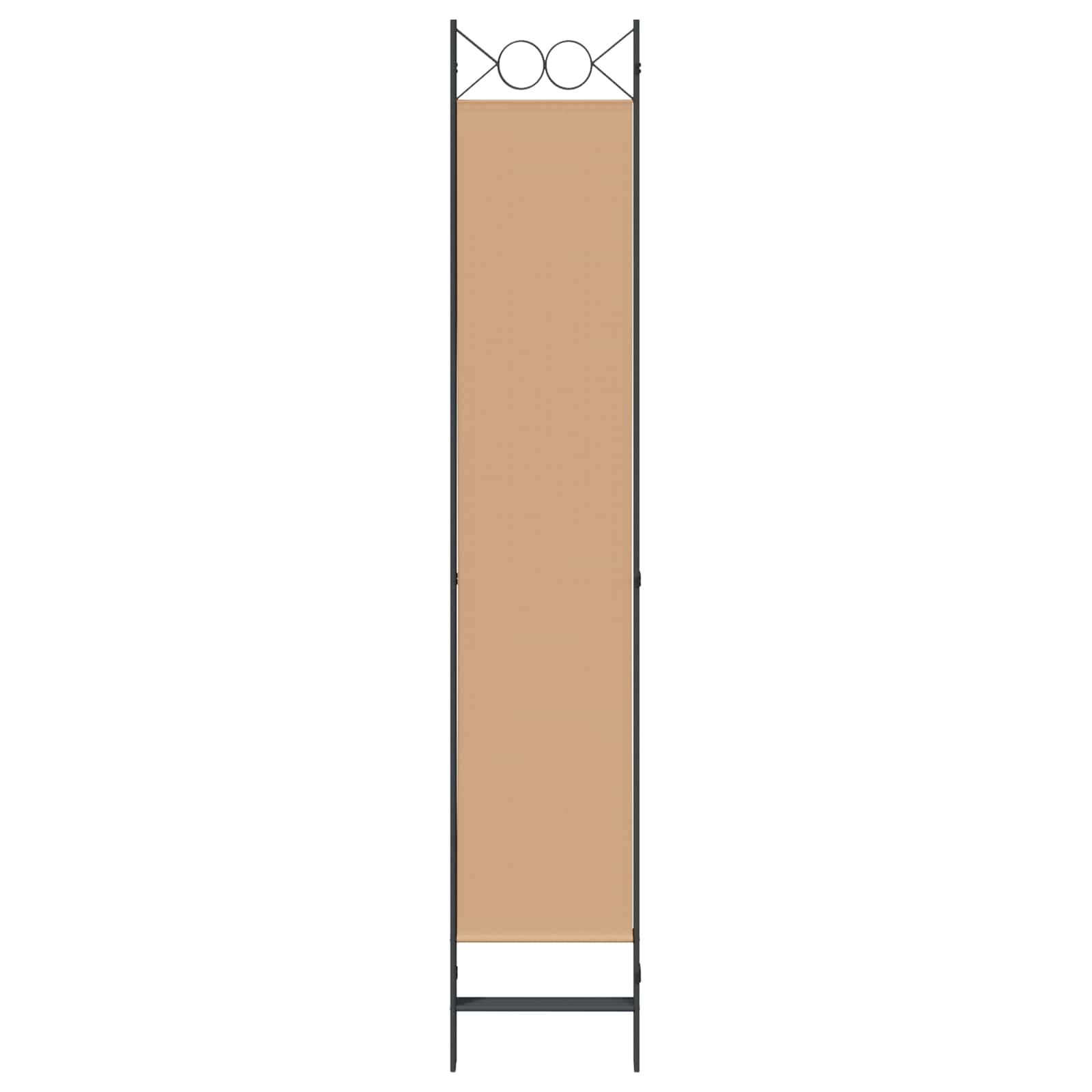 4-panelen roomdivider Beige 160 x 220 cm Stof