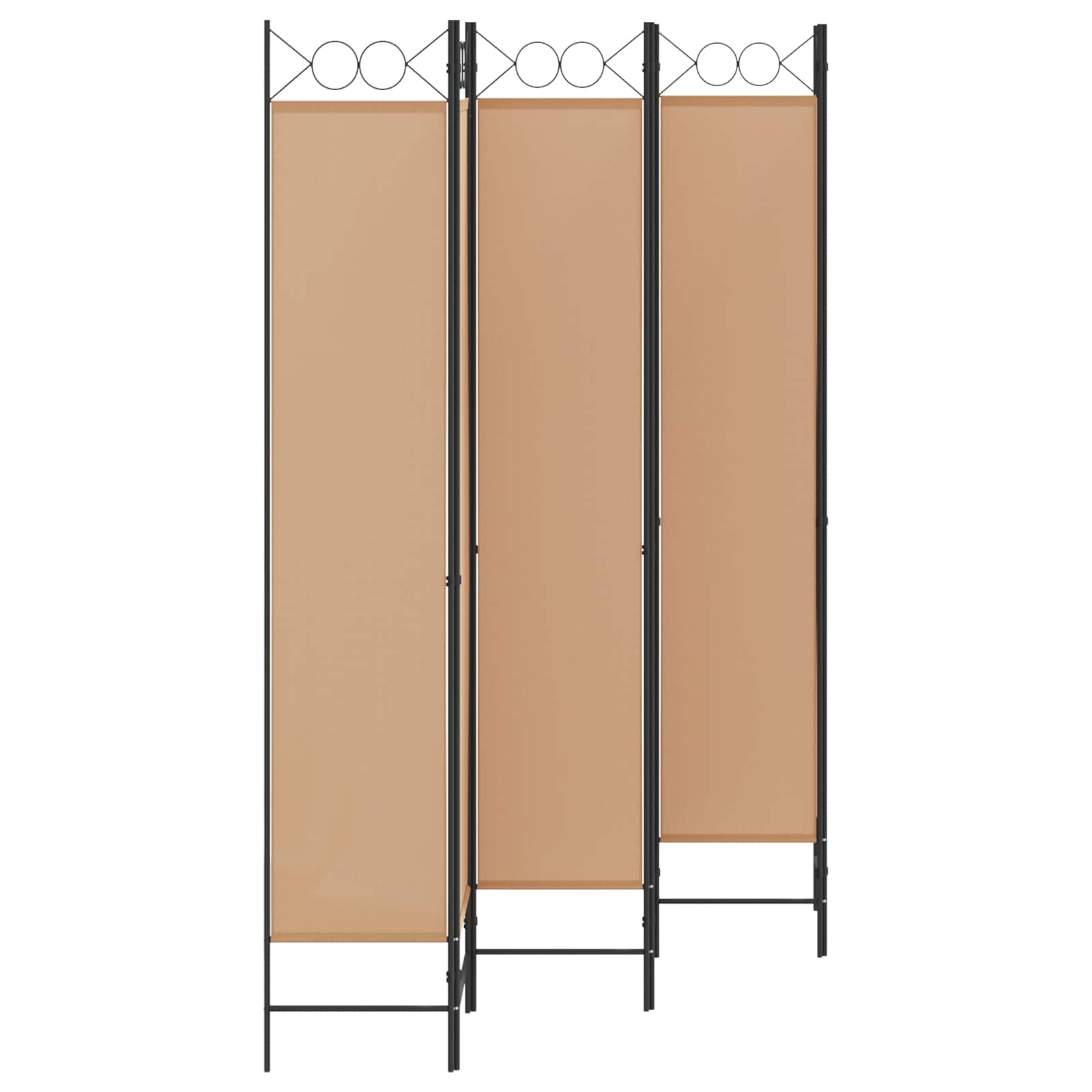 6-Panelen Kamerscherm Beige 240 x 220 cm Stof