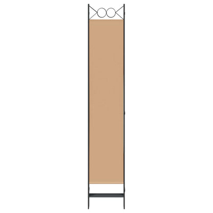 6-Panelen Kamerscherm Beige 240 x 220 cm Stof