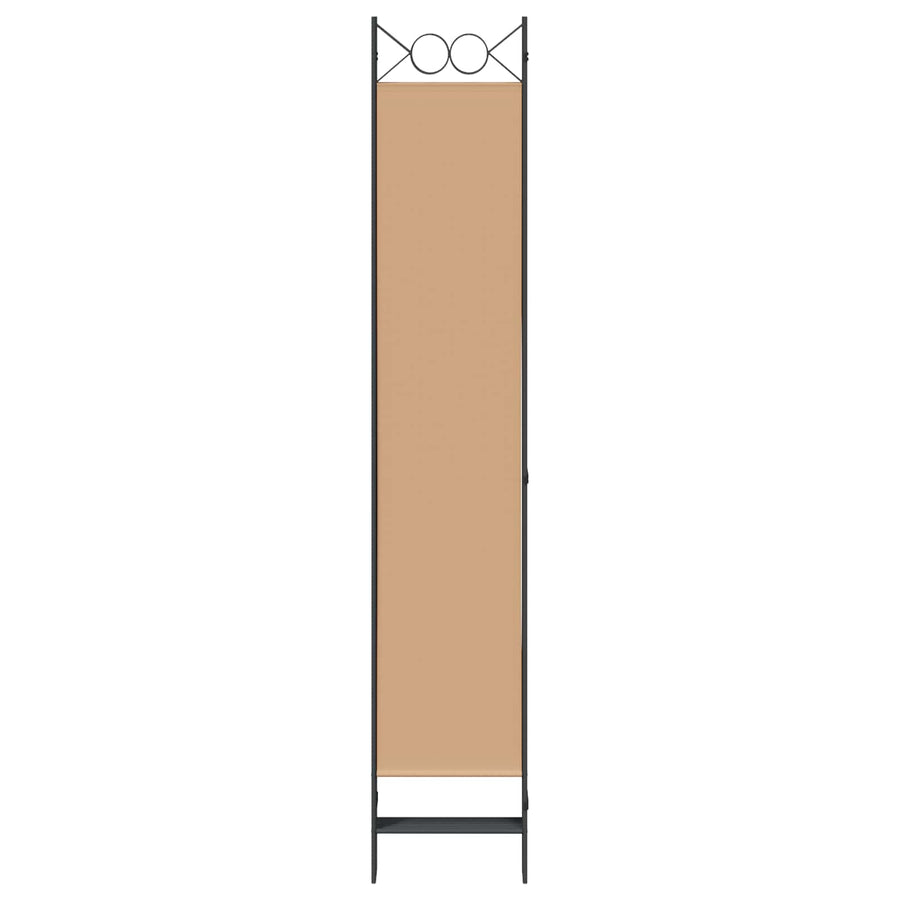 6-Panelen Kamerscherm Beige 240 x 220 cm Stof