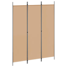 3-Panel Room Divider Beige 150 x 200 cm Stof