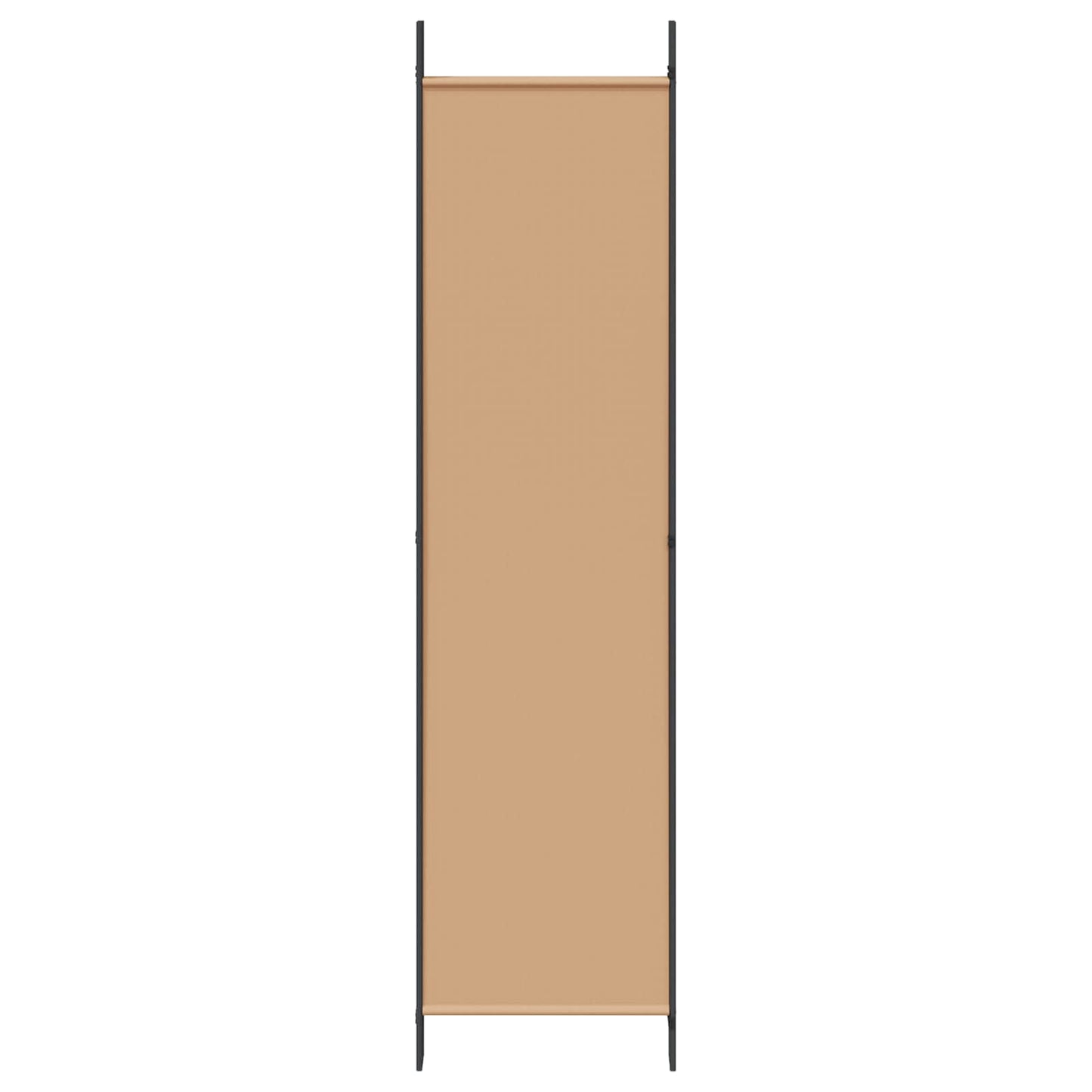 5-Panel Room Divider Beige 250 x 200 cm Stof
