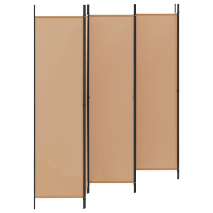 6-Panelen Kamerscherm Beige 300 x 200 cm Stof