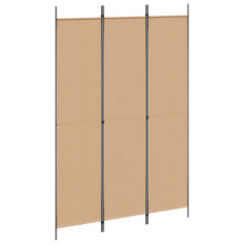 3-Panel Room Divider Beige 150 x 220 cm Stof