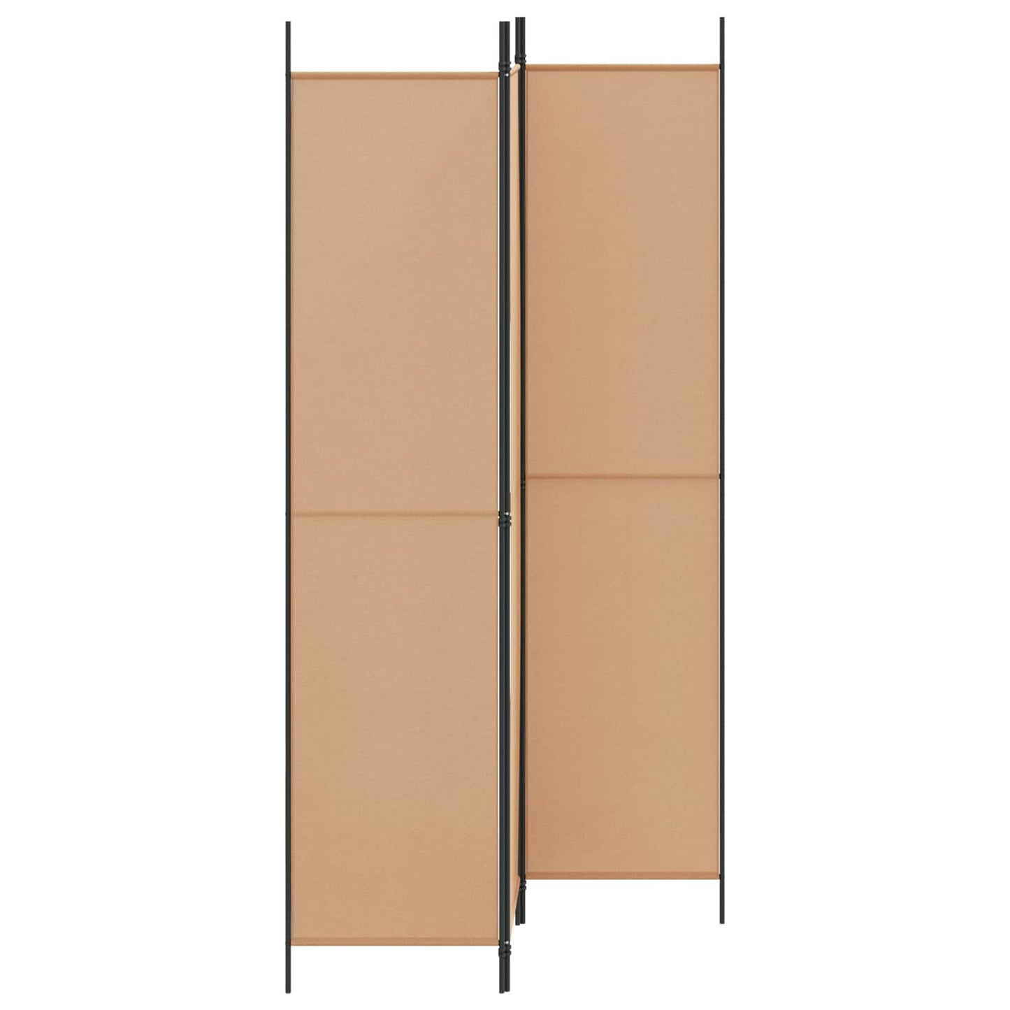 3-Panel Room Divider Beige 150 x 220 cm Stof