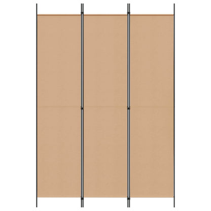 3-Panel Room Divider Beige 150 x 220 cm Stof