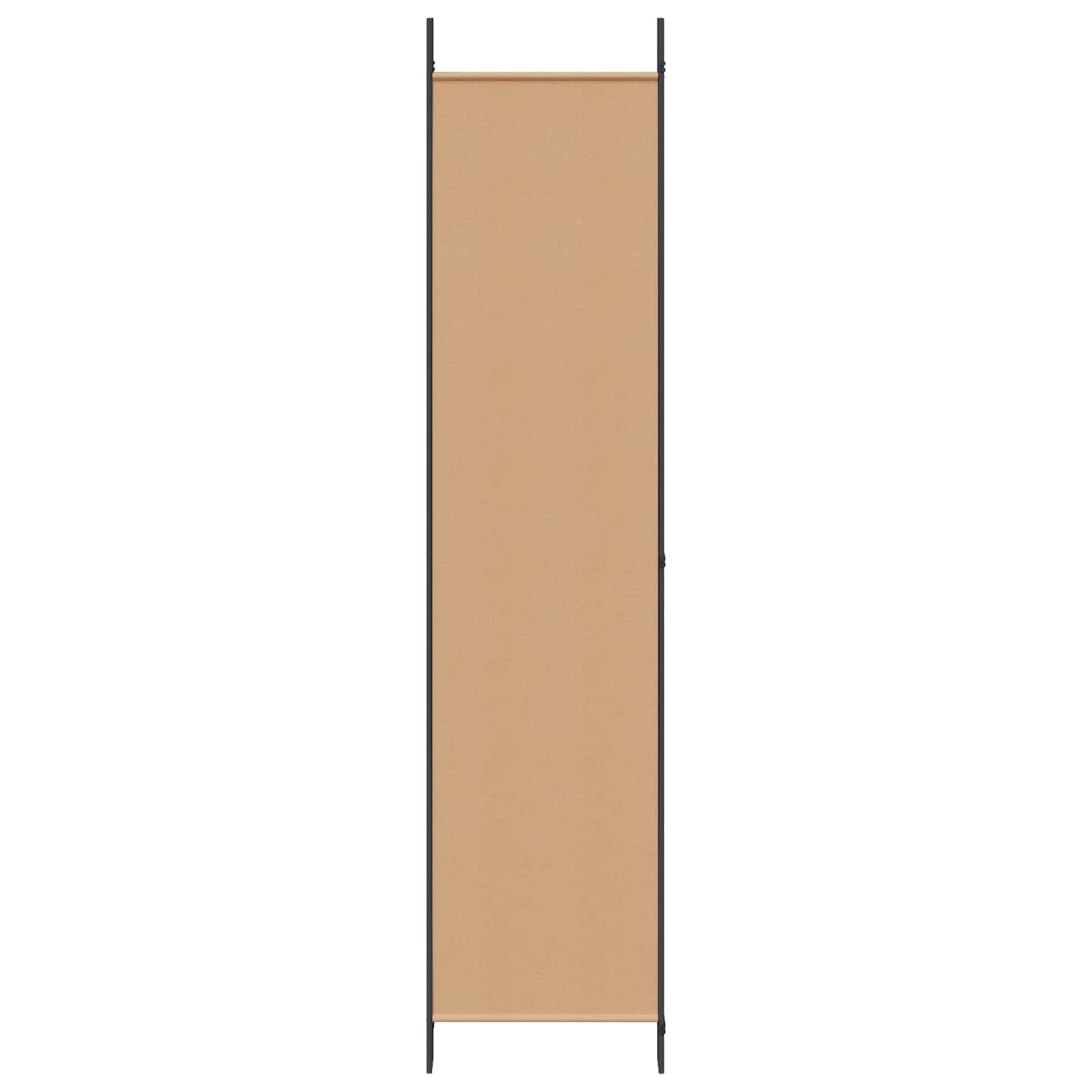 4-panelen roomdivider Beige 200 x 220 cm Stof