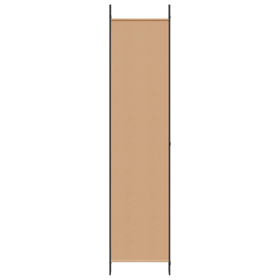 4-panelen roomdivider Beige 200 x 220 cm Stof