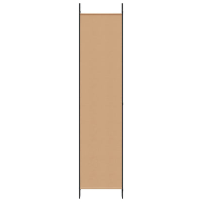 5-Panel Room Divider Beige 250 x 220 cm Stof