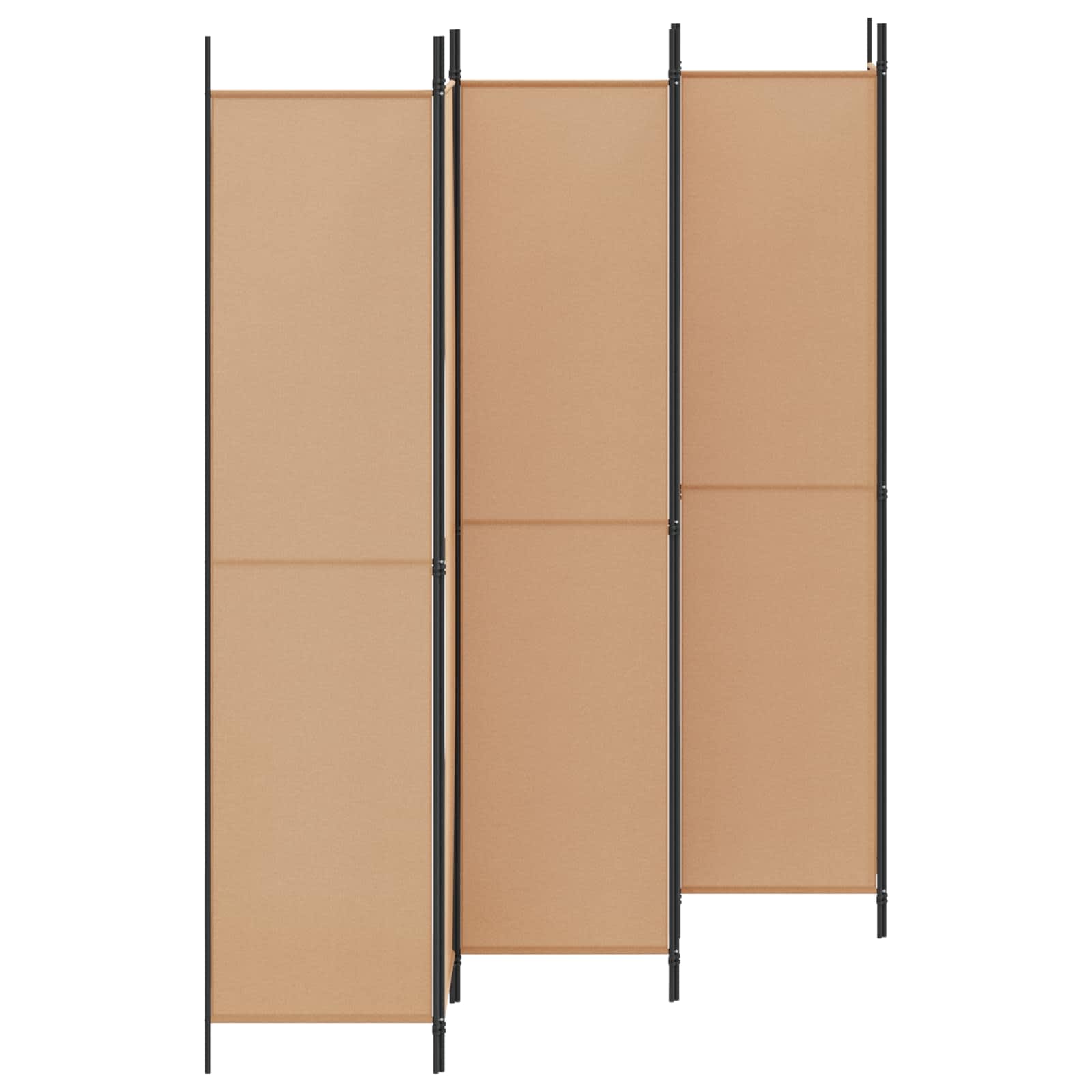 6-Panelen Kamerscherm Beige 300 x 220 cm Stof
