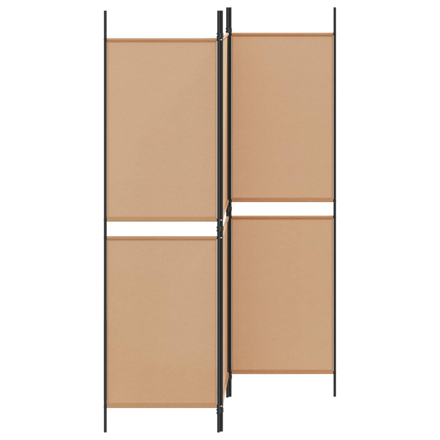 3-paneel kamerscherm Beige 150 x 180 cm Stof