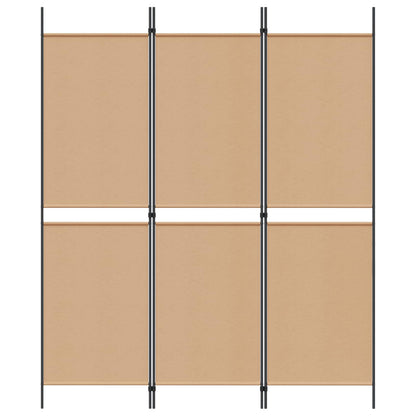 3-paneel kamerscherm Beige 150 x 180 cm Stof