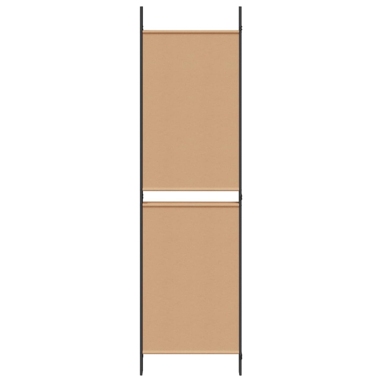 4-Panel Room Divider Beige 200 x 180 cm Stof