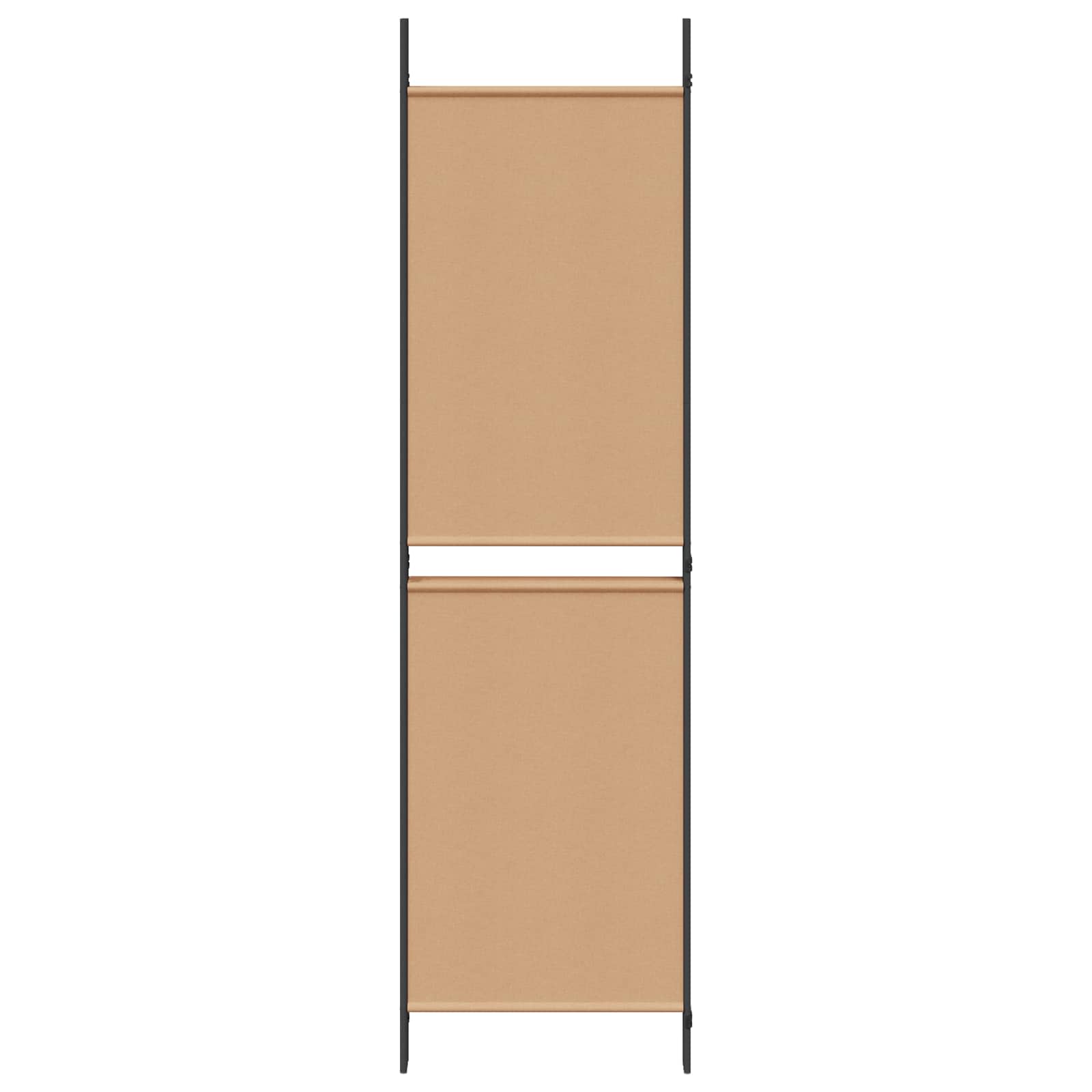 4-Panel Room Divider Beige 200 x 180 cm Stof