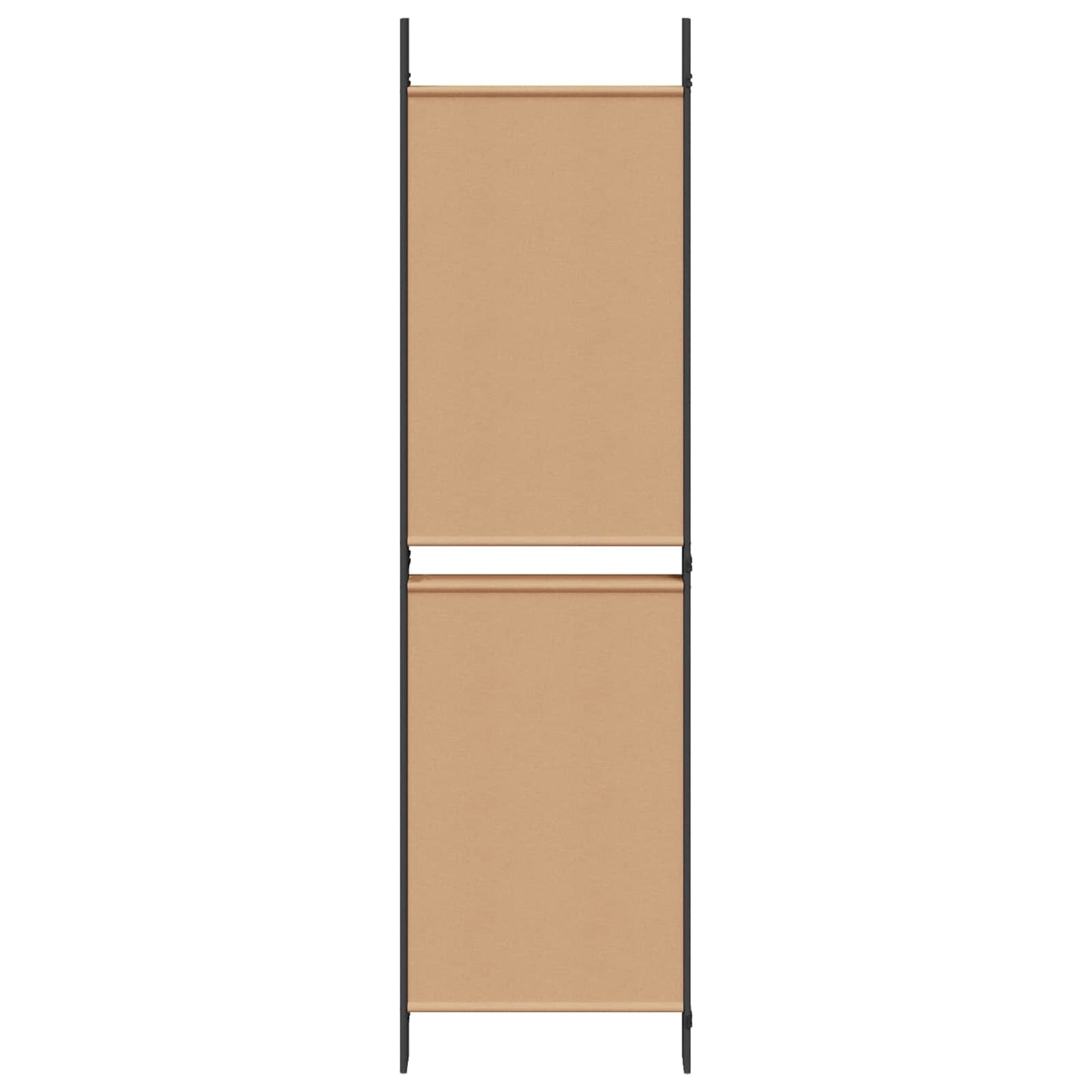 5-Panel Room Divider Beige 250 x 180 cm Stof
