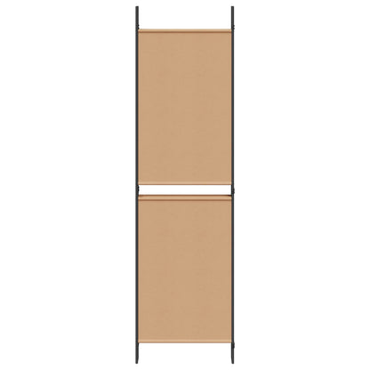 5-Panel Room Divider Beige 250 x 180 cm Stof